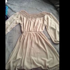 Loose, creamy Charlotte Russe dress